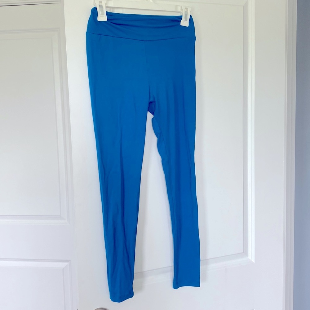LulaRoe blue/turquoise leggings